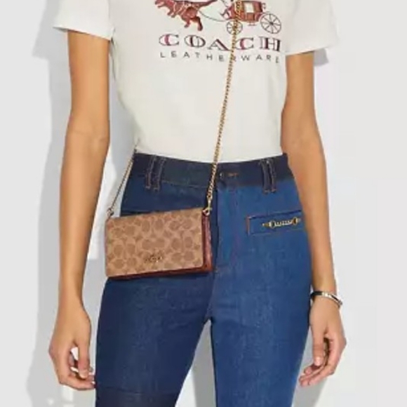 Coach Signature Jacquard Convertible Crossbody Belt Bag - Picture 15 of 16